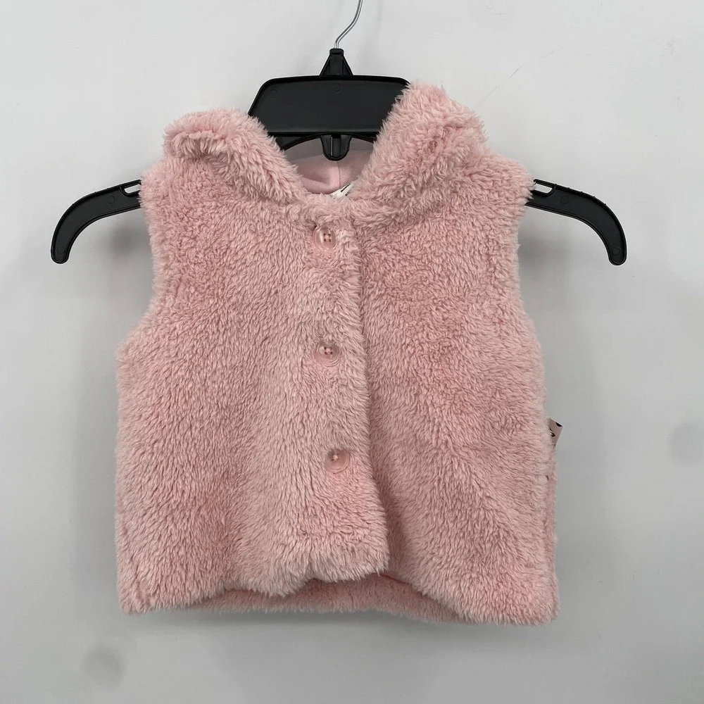 Harper Canyon Toddler Girl's Faux Fur Vest Size 18 months - Picture 1 of 5